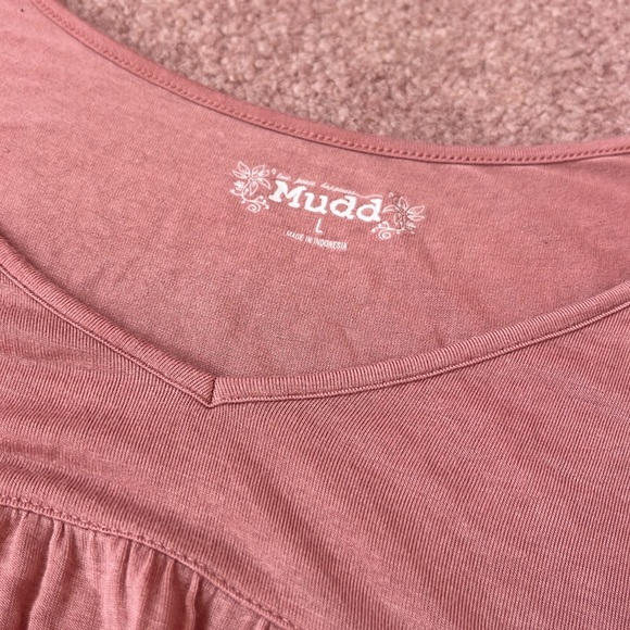 Mudd Pink Flowy Top Size L - Picture 4 of 6